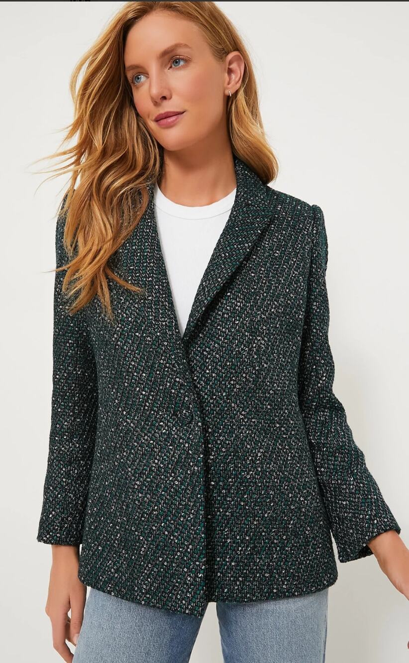 Tuckernuck Basalt Tweed Windsor Blazer NWT